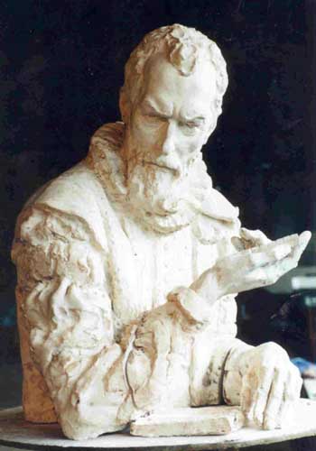 Валентин Зноба (1926) - Гипсовая модель памятнику Джону Неперу, установленная в Эдинбурге, Великобритания. 1997 г.
